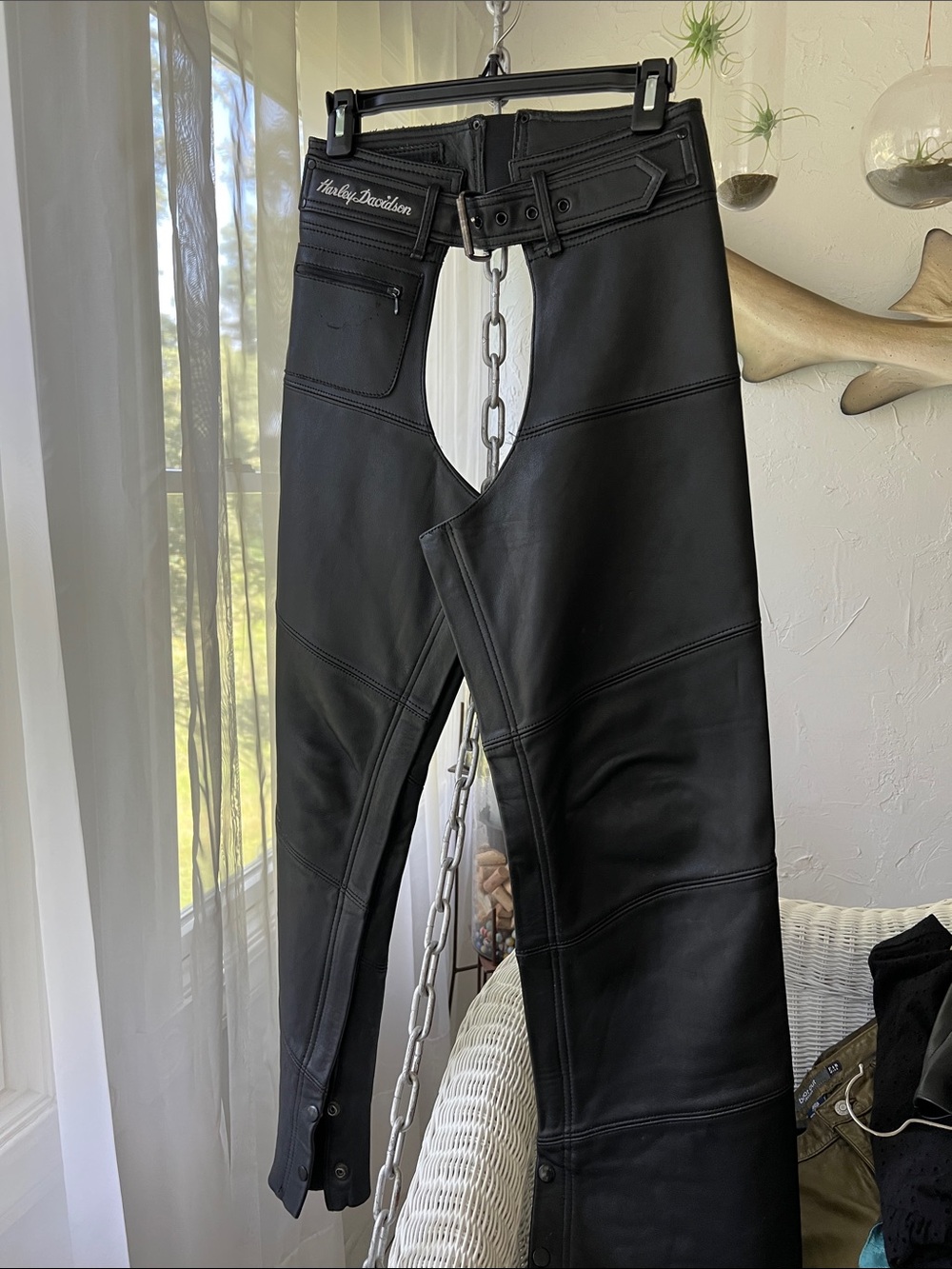 Harley-Davidson Black Leather Chaps